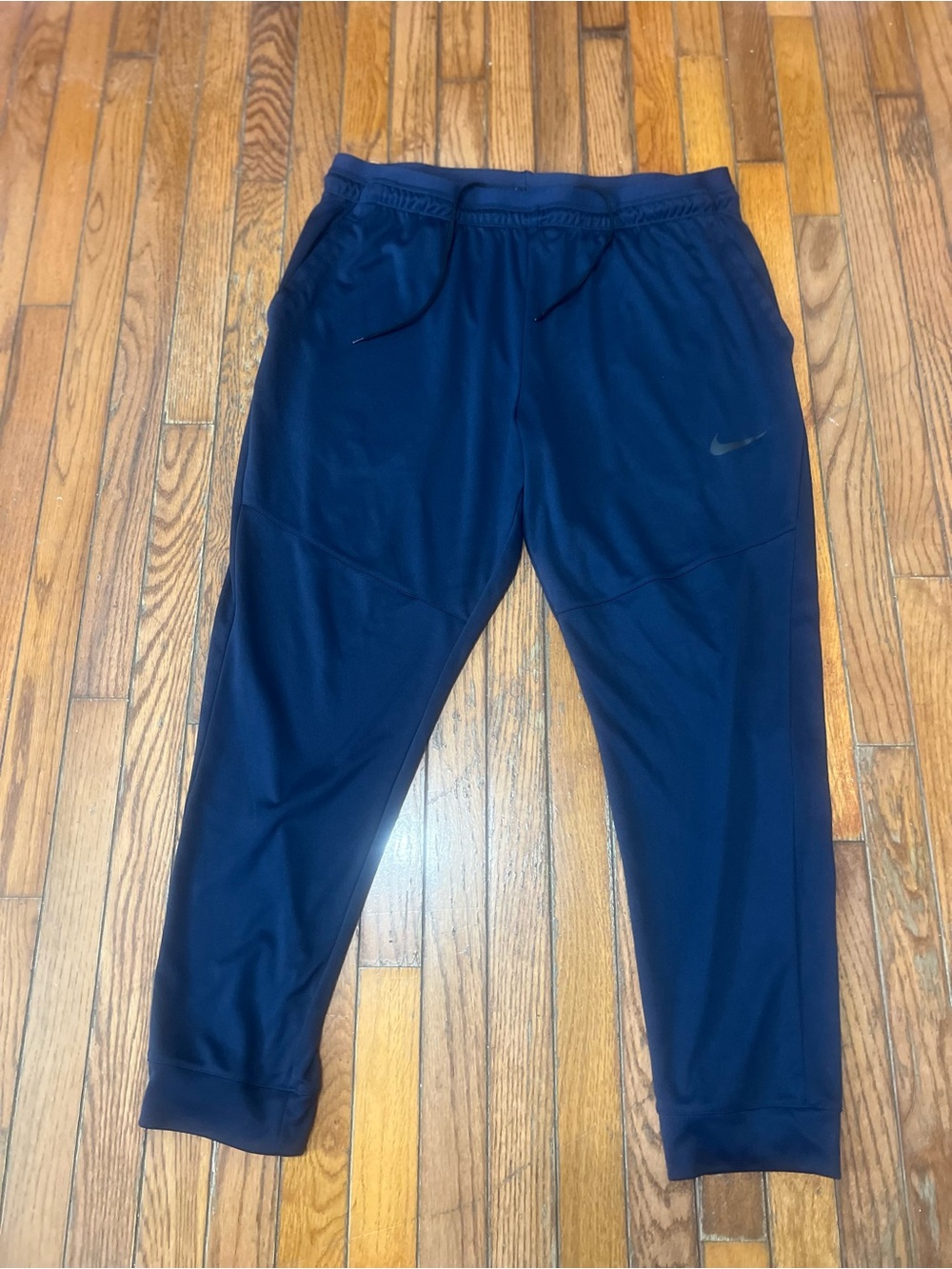 Nike Dri-Fit Navy Blue Training Pants Fleece Sweatpants Joggers Men's XXL